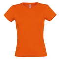 Orange - Front - SOLS Womens-Ladies Miss Short Sleeve T-Shirt