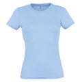 Sky Blue - Front - SOLS Womens-Ladies Miss Short Sleeve T-Shirt