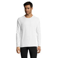 White - Back - SOLS Mens Sporty Long Sleeve Performance T-Shirt