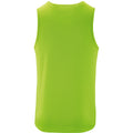Neon Green - Back - SOLS Mens Sporty Performance Tank Top