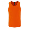 Neon Orange - Front - SOLS Mens Sporty Performance Tank Top