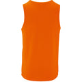 Neon Orange - Back - SOLS Mens Sporty Performance Tank Top