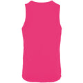 Neon Pink - Back - SOLS Mens Sporty Performance Tank Top