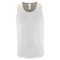 White - Front - SOLS Mens Sporty Performance Tank Top