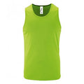 Neon Green - Front - SOLS Mens Sporty Performance Tank Top