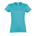 Blue Atoll - Front - SOLS Womens-Ladies Imperial Heavy Short Sleeve T-Shirt