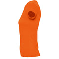 Orange - Side - SOLS Womens-Ladies Imperial Heavy Short Sleeve T-Shirt