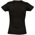 Deep Black - Back - SOLS Womens-Ladies Imperial Heavy Short Sleeve T-Shirt
