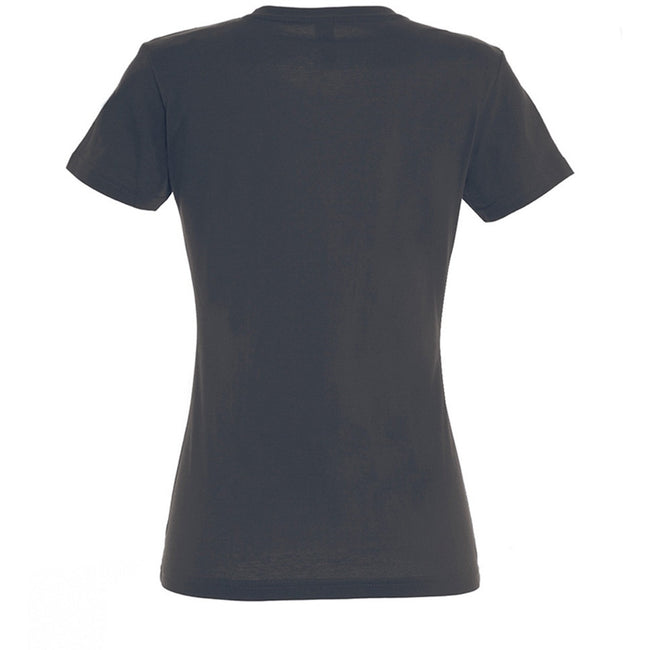 Dark Grey - Back - SOLS Womens-Ladies Imperial Heavy Short Sleeve T-Shirt