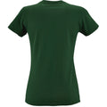 Bottle Green - Back - SOLS Womens-Ladies Imperial Heavy Short Sleeve T-Shirt