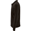 Black - Side - SOLS Mens Perfect Long Sleeve Pique Polo Shirt