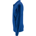 Royal Blue - Side - SOLS Mens Perfect Long Sleeve Pique Polo Shirt