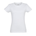 White - Front - SOLS Womens-Ladies Imperial Heavy Short Sleeve T-Shirt