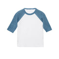 White-Red - Back - Bella + Canvas Toddler 3-4 Sleeve Baseball T-Shirt