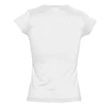 White - Side - SOLs Womens-Ladies Moon V Neck Short Sleeve T-Shirt