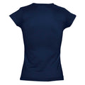French Navy - Side - SOLs Womens-Ladies Moon V Neck Short Sleeve T-Shirt