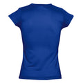 Royal Blue - Back - SOLs Womens-Ladies Moon V Neck Short Sleeve T-Shirt