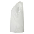 White - Side - Henbury Womens-Ladies Pleat Front Short Sleeve Top