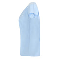 Light Blue - Side - Henbury Womens-Ladies Pleat Front Short Sleeve Top