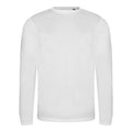 Solid White - Front - AWDis Mens Long Sleeve Tri-Blend T-Shirt