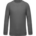 Storm Grey - Front - Kariban Mens Organic Raglan Sweatshirt