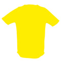 Lemon - Back - SOLS Mens Sporty Short Sleeve Performance T-Shirt