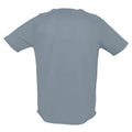 Pure Grey - Back - SOLS Mens Sporty Short Sleeve Performance T-Shirt