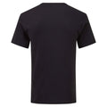 Black - Back - Fruit Of The Loom Mens Original V Neck T-Shirt