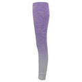 Purple-Light Grey Marl - Side - Tombo Womens-Ladies Seamless Fade Out Leggings