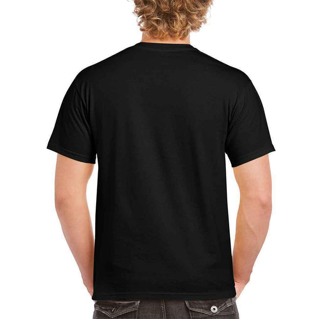 Black - Side - Gildan Mens Hammer Heavyweight T-Shirt