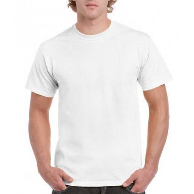 White - Back - Gildan Mens Hammer Heavyweight T-Shirt
