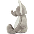 Grey - Side - Mumbles Zippie Elephant Toy
