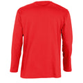 Red - Back - SOLS Mens Monarch Long Sleeve T-Shirt