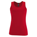 Red - Front - SOLS Womens-Ladies Sporty Performance Sleeveless Tank Top