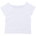 White - Front - Mantis Womens-Ladies Flash Dance T-Shirt