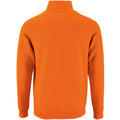 Orange - Back - SOLS Mens Stan Contrast Zip Neck Sweatshirt