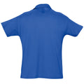 Royal Blue - Back - SOLS Mens Summer II Pique Short Sleeve Polo Shirt