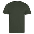 Olive Green - Front - Ecologie Mens Organic Cascades T-Shirt