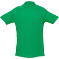 Kelly Green - Back - SOLS Mens Spring II Short Sleeve Heavyweight Polo Shirt