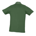 Green-White - Back - SOLS Mens Practice Tipped Pique Short Sleeve Polo Shirt