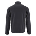 Charcoal - Back - SOLS Mens Norman Fleece Jacket