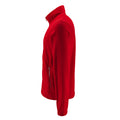 Red - Side - SOLS Mens Norman Fleece Jacket