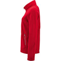 Red - Side - SOLS Womens-Ladies Norman Fleece Jacket