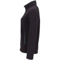 Black - Side - SOLS Womens-Ladies Norman Fleece Jacket