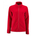 Red - Front - SOLS Womens-Ladies Norman Fleece Jacket