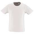 White - Front - SOLS Childrens Kids Milo Organic T-Shirt