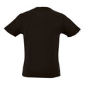 Deep Black - Back - SOLS Childrens Kids Milo Organic T-Shirt