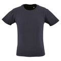 French Navy - Front - SOLS Childrens Kids Milo Organic T-Shirt