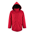 Red - Front - SOLS Unisex Adults Robyn Padded Jacket