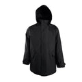 Black - Front - SOLS Unisex Adults Robyn Padded Jacket